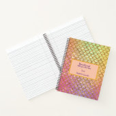 Carnet Echelles de sirène mer rose violet Texte (Intérieur)