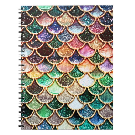 Carnet Échelles de sirènes de Parties scintillant de luxe (Devant)