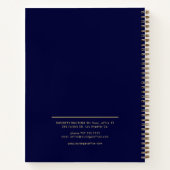 Carnet Échelles d'or professionnelles d'avocat justice ma (Dos)