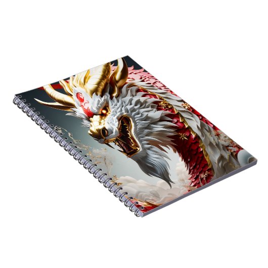 Carnet Échelles rouge blanc et or (Côté Droit)