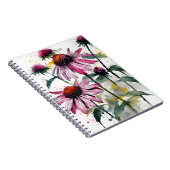 Carnet Echinacea - Fleurs aquarelle (Côté Droit)