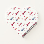 Carnet Échiquier Romantique Cœurs Saint-Valentin (Dos)