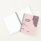 Carnet Éclaboussure de peinture abstraite beige pêche (Intérieur)