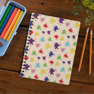 Carnet Éclaboussure d'encre colorée éclaboussure de peint