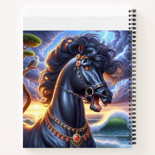 Carnet Éclair à cheval en rage (Dos)