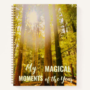 Carnet Éclairage de forêt Moments Magiques Humeur Personn
