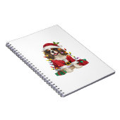 Carnet Éclairage de Noël Cavalier roi Charles Spaniel Chi (Côté Droit)