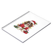 Carnet Éclairage de Noël Cavalier roi Charles Spaniel Chi (Côté gauche)