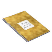 Carnet Éclats en or Glam (Côté Droit)