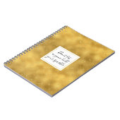 Carnet Éclats en or Glam (Côté gauche)