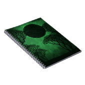 Carnet Eclipse de Forêt Sombre, Vert (Côté Droit)