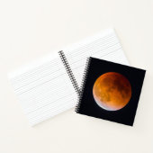 Carnet Éclipse lunaire de la Lune bleue | État de Washing (Intérieur)
