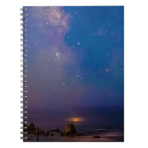 Carnet Éclipse lunaire et Voie lactée   Bandon Beach, Ore