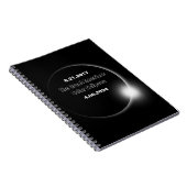 Carnet Éclipse solaire double datée 2024 & 2017 (Côté Droit)