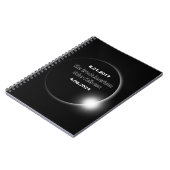 Carnet Éclipse solaire double datée 2024 & 2017 (Côté gauche)