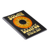 Carnet Éclipse solaire rétro Total 8 avril 2024 (Côté Droit)