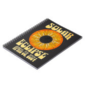 Carnet Éclipse solaire rétro Total 8 avril 2024 (Côté gauche)