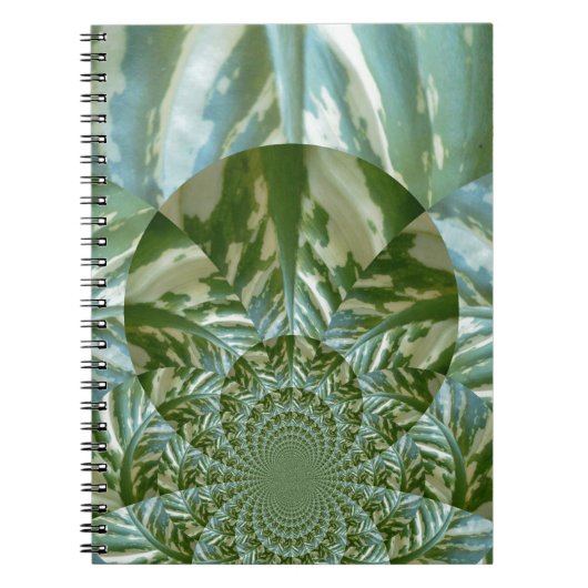 Carnet Eco Green Camo Kaleidoscope Art Design d'impressio (Devant)
