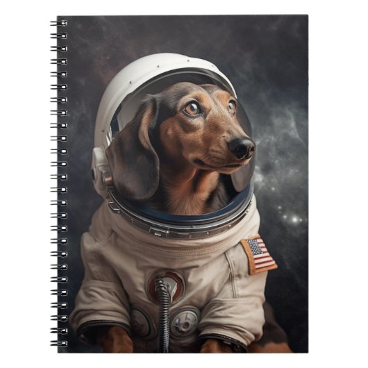 Carnet École d'astronaute Dachshund (Devant)