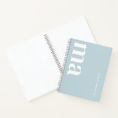 Carnet École de monogramme bleu mûre (Intérieur)
