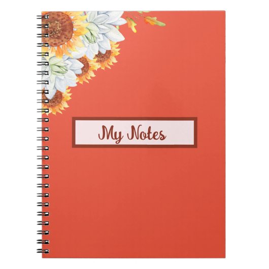 Carnet École Floral Fall Inspire (Devant)