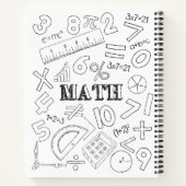 Carnet École Math Enseignant Doodle Math Art Coloriage Éc (Dos)