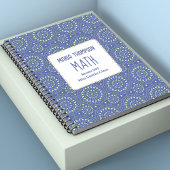 Carnet École Moderne Personnalisée Bleue