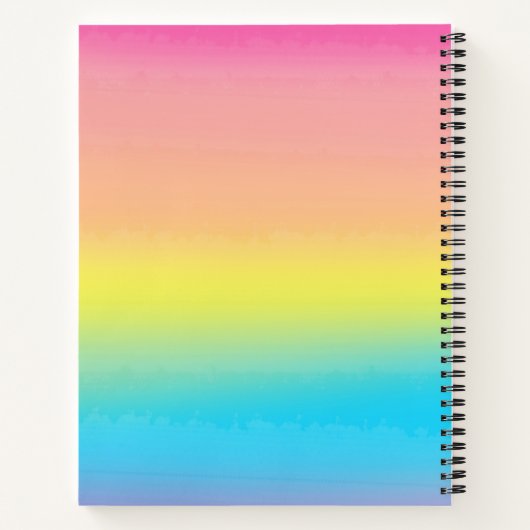 Carnet Ecole Monogramme Arc-en-ciel (Dos)