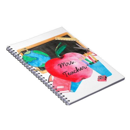 Carnet École personnalisée pour enseignant (Côté Droit)