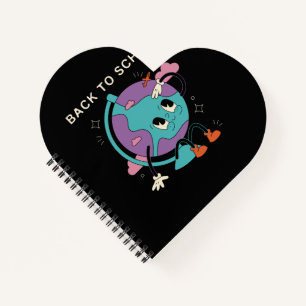 Carnet école secondaire-post-traditionnel-caricature-masc