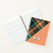 Carnet écossais orange (Intérieur)