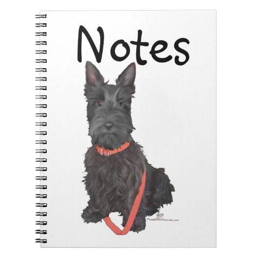 Carnet Écossais Terrier Flourish (Devant)