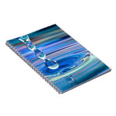 Carnet Écoulement clair de baisses de l'eau bleue (Côté Droit)