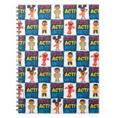 Carnet Écoute ! Agis ! Unissez ! Motif (Devant)