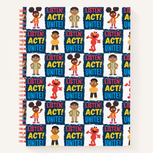Carnet Écoute ! Agis ! Unissez ! Motif (Devant)