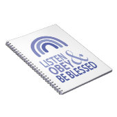 Carnet Écoutez, obéissez et soyez bénis  (Côté Droit)