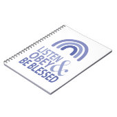 Carnet Écoutez, obéissez et soyez bénis  (Côté gauche)