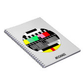 Carnet Écran de test de la télévision couleur rétro (Côté Droit)