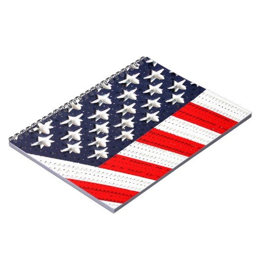 Carnet Écran lumineux du drapeau américain (Côté gauche)