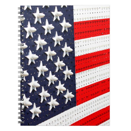 Carnet Écran lumineux du drapeau américain (Devant)