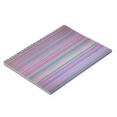 Carnet Écran plat cassé rainbow strié (Côté gauche)