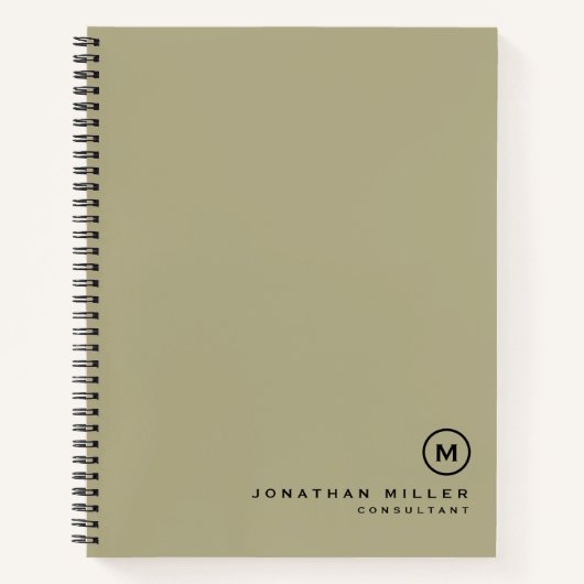 Carnet Écran professionnel vert (Devant)