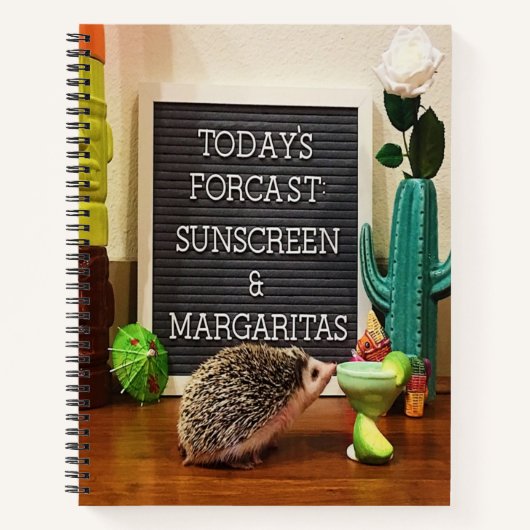 Carnet Écran solaire et Margaritas (Devant)