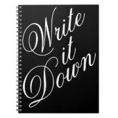 Carnet Écrire la typographie (Devant)