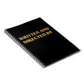 Carnet Écrit et dirigé par - remplissez cadeau de couleur (Côté Droit)