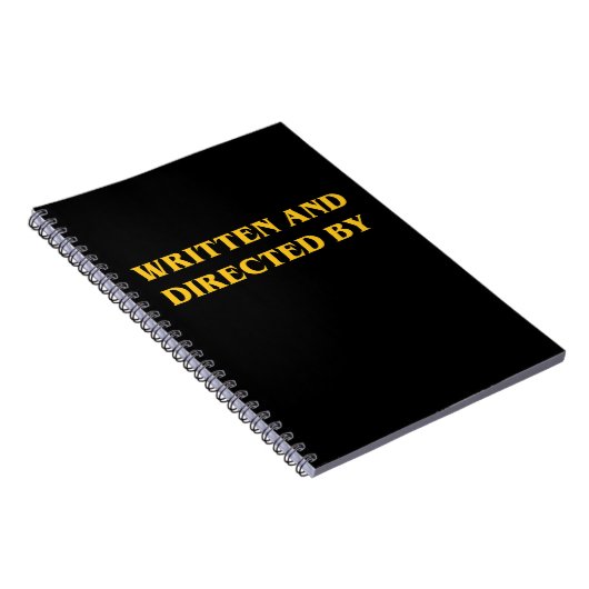 Carnet Écrit et dirigé par - remplissez cadeau de couleur (Côté Droit)