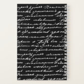 Carnet Écriture à la main cursive Première histoire de l' (Verso)