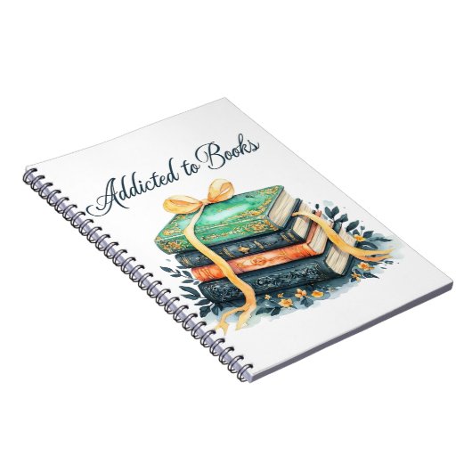 Carnet Écriture Addicted to books (Côté Droit)