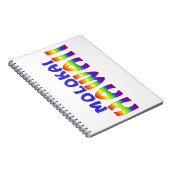 Carnet Écriture arc-en-ciel de Molokai Hawaii (Côté Droit)
