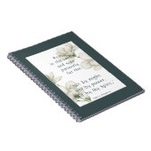 Carnet Écriture biblique Encouragement Citations Fleur bl (Côté Droit)